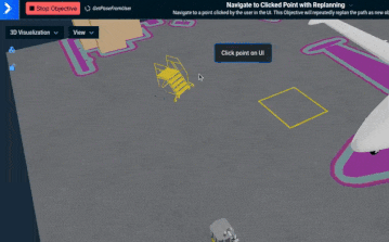 Mobile-Base Navigation with Continuous Replanning
