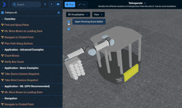 New Planning Scene Sidebar for Environment Editing