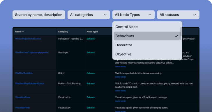 Behaviors Hub Marketplace